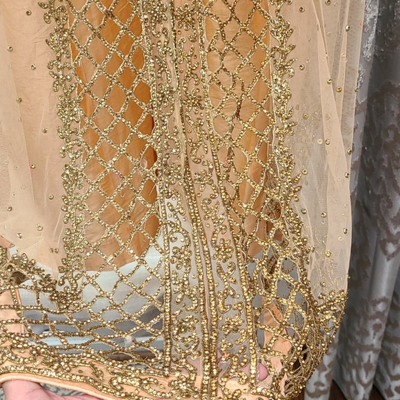 Women's Indian Bridal Tunic Lehenga Dress - Picture 10 of 12